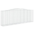buede gabionkurve 2 stk. 400x50x140/160 cm galvaniseret jern