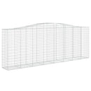buede gabionkurve 6 stk. 400x50x140/160 cm galvaniseret jern