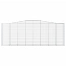 buede gabionkurve 9 stk. 400x50x140/160 cm galvaniseret jern