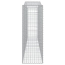 buede gabionkurve 9 stk. 400x50x140/160 cm galvaniseret jern