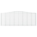 buede gabionkurve 10 stk. 400x50x140/160 cm galvaniseret jern