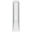 buede gabionkurve 5 stk. 400x50x220/240 cm galvaniseret jern