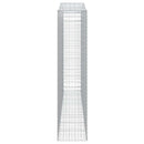 buede gabionkurve 6 stk. 400x50x220/240 cm galvaniseret jern