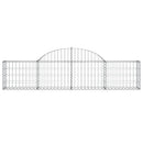 buede gabionkurve 2 stk. 200x30x40/60 cm galvaniseret jern