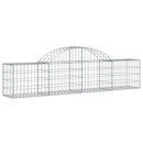 buede gabionkurve 3 stk. 200x30x40/60 cm galvaniseret jern