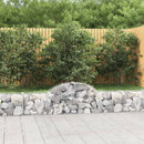buede gabionkurve 4 stk. 200x30x40/60 cm galvaniseret jern