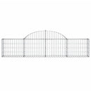 buede gabionkurve 6 stk. 200x30x40/60 cm galvaniseret jern