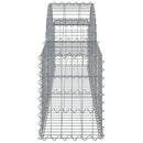 buede gabionkurve 9 stk. 200x30x40/60 cm galvaniseret jern