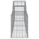 buede gabionkurve 11 stk. 200x30x40/60 cm galvaniseret jern