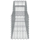 buede gabionkurve 25 stk. 200x30x40/60 cm galvaniseret jern