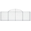 buede gabionkurve 5 stk. 200x30x60/80 cm galvaniseret jern