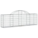 buede gabionkurve 13 stk. 200x30x60/80 cm galvaniseret jern