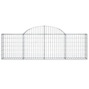 buede gabionkurve 25 stk. 200x30x60/80 cm galvaniseret jern