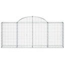 buede gabionkurve 30 stk. 200x30x80/100 cm galvaniseret jern