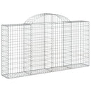 buede gabionkurve 11 stk. 200x30x100/120 cm galvaniseret jern