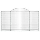 buede gabionkurve 11 stk. 200x30x100/120 cm galvaniseret jern