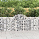buede gabionkurve 14 stk. 200x30x100/120 cm galvaniseret jern
