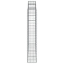 buede gabionkurve 5 stk. 200x30x180/200 cm galvaniseret jern