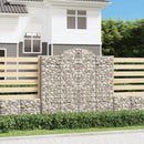 buede gabionkurve 6 stk. 200x30x180/200 cm galvaniseret jern