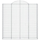 buede gabionkurve 3 stk. 200x30x200/220 cm galvaniseret jern