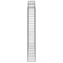 buede gabionkurve 4 stk. 200x30x200/220 cm galvaniseret jern