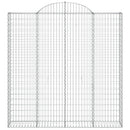 buede gabionkurve 7 stk. 200x30x200/220 cm galvaniseret jern