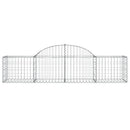 buede gabionkurve 3 stk. 200x50x40/60 cm galvaniseret jern