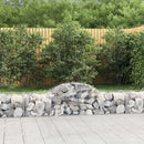 buede gabionkurve 3 stk. 200x50x40/60 cm galvaniseret jern