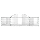buede gabionkurve 5 stk. 200x50x40/60 cm galvaniseret jern