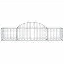 buede gabionkurve 6 stk. 200x50x40/60 cm galvaniseret jern