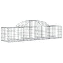 buede gabionkurve 30 stk. 200x50x40/60 cm galvaniseret jern
