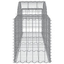buede gabionkurve 4 stk. 200x50x60/80 cm galvaniseret jern