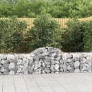 buede gabionkurve 9 stk. 200x50x60/80 cm galvaniseret jern