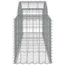 buede gabionkurve 10 stk. 200x50x60/80 cm galvaniseret jern