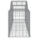 buede gabionkurve 11 stk. 200x50x60/80 cm galvaniseret jern