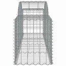 buede gabionkurve 12 stk. 200x50x60/80 cm galvaniseret jern