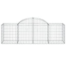 buede gabionkurve 13 stk. 200x50x60/80 cm galvaniseret jern