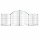 buede gabionkurve 40 stk. 200x50x60/80 cm galvaniseret jern