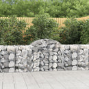 buede gabionkurve 11 stk. 200x50x80/100 cm galvaniseret jern