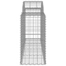 buede gabionkurve 13 stk. 200x50x80/100 cm galvaniseret jern