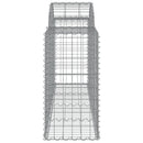 buede gabionkurve 14 stk. 200x50x80/100 cm galvaniseret jern