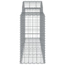 buede gabionkurve 18 stk. 200x50x80/100 cm galvaniseret jern