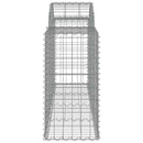 buede gabionkurve 20 stk. 200x50x80/100 cm galvaniseret jern