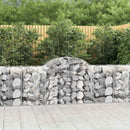 buede gabionkurve 20 stk. 200x50x80/100 cm galvaniseret jern