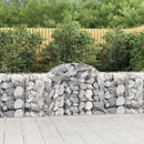 buede gabionkurve 40 stk. 200x50x80/100 cm galvaniseret jern