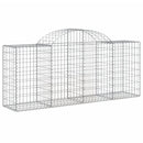 buede gabionkurve 50 stk. 200x50x80/100 cm galvaniseret jern