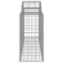 buede gabionkurve 50 stk. 200x50x80/100 cm galvaniseret jern