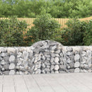 buede gabionkurve 50 stk. 200x50x80/100 cm galvaniseret jern