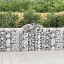 buede gabionkurve 4 stk. 200x50x100/120 cm galvaniseret jern
