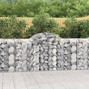 buede gabionkurve 6 stk. 200x50x100/120 cm galvaniseret jern